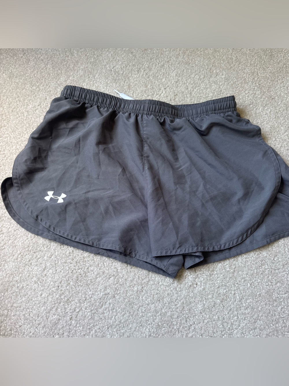Under Armour Black Performance Shorts with White Logo